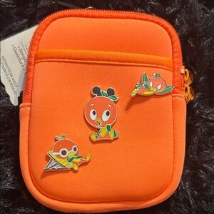 Vibrant Orange Kids Character Pouch